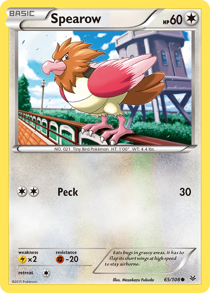 Spearow — XY - Roaring Skies Pokémon TCG card by Masakazu Fukuda