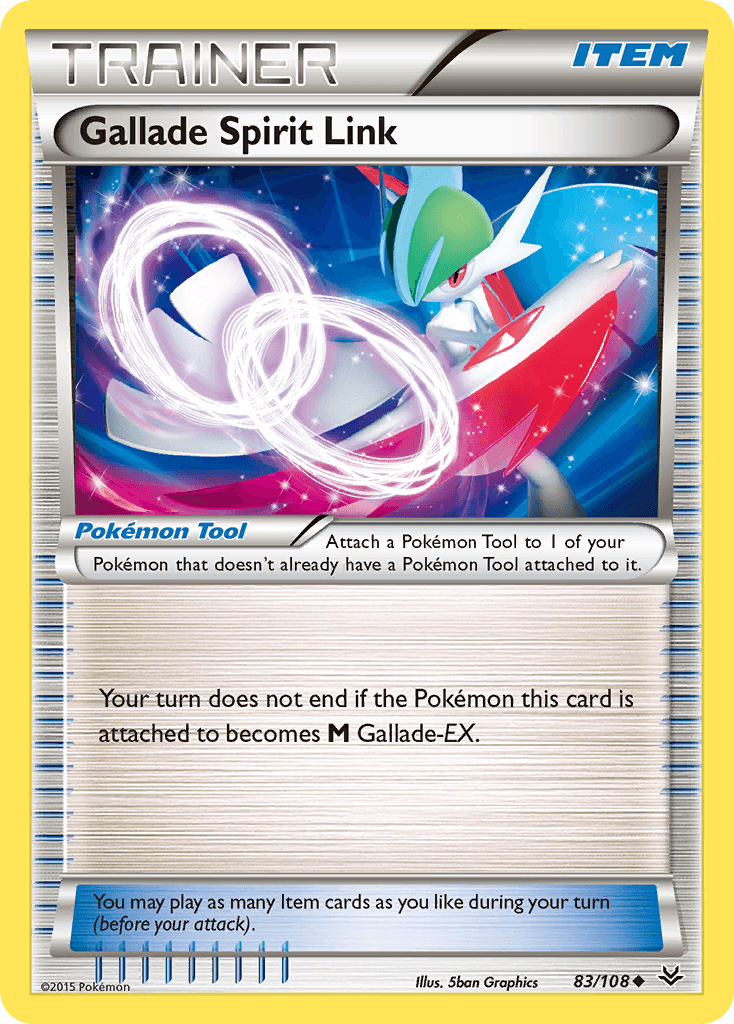 Gallade Spirit Link — XY - Roaring Skies Pokémon TCG card by 5ban Graphics