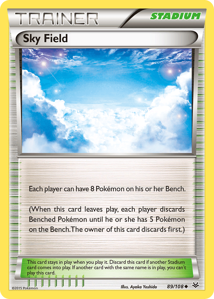 Sky Field — XY - Roaring Skies Pokémon TCG card by Ayaka Yoshida