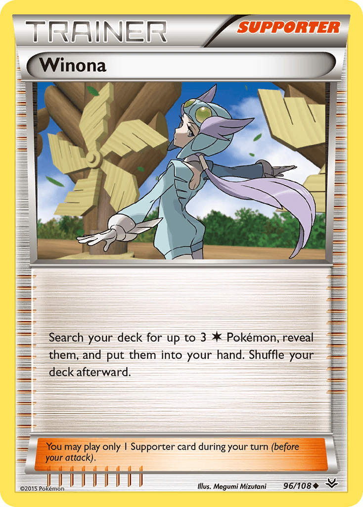 Winona — XY - Roaring Skies Pokémon TCG card by Megumi Mizutani