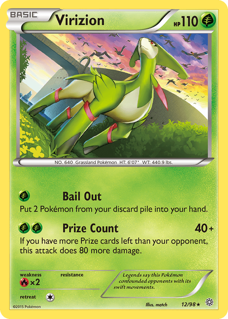 Virizion - 12/98 — Deck Exclusives Pokémon TCG card by match