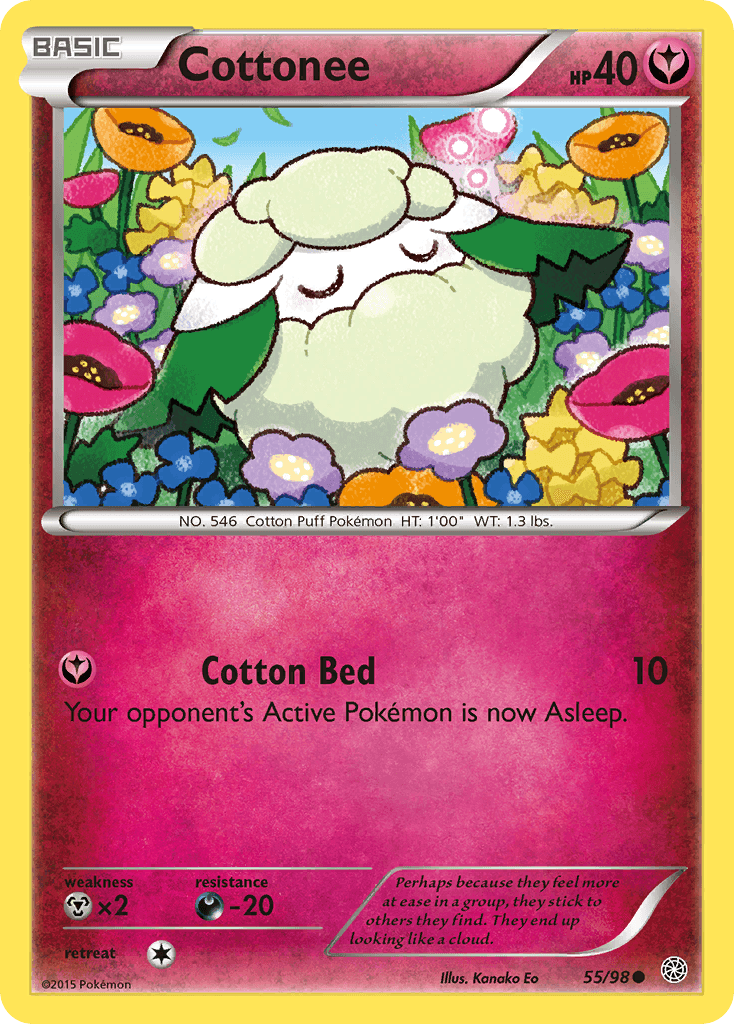 Cottonee — XY - Ancient Origins Pokémon TCG card by Kanako Eo