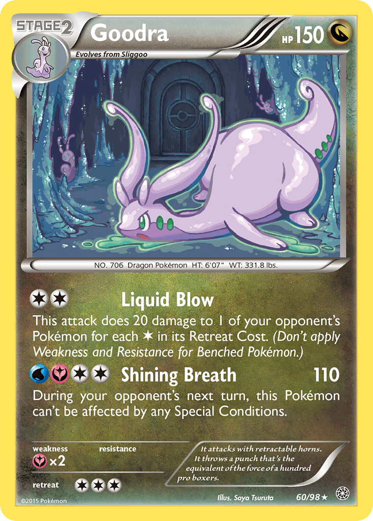 Goodra — XY - Ancient Origins Pokémon TCG card by Saya Tsuruta