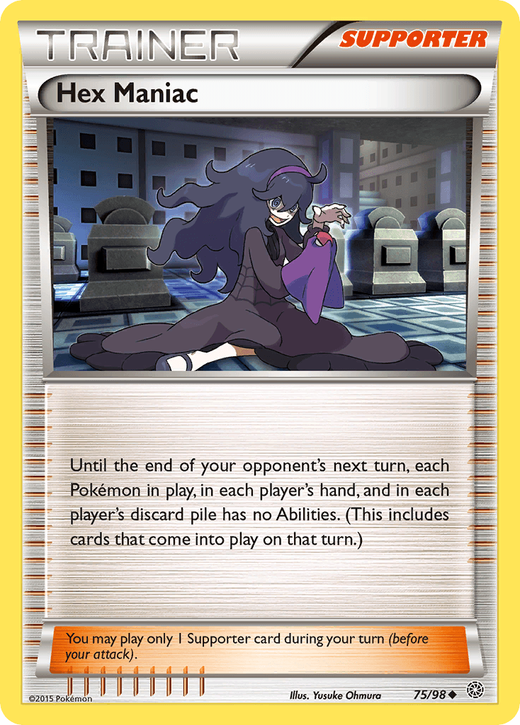 Hex Maniac — XY - Ancient Origins Pokémon TCG card by Yusuke Ohmura