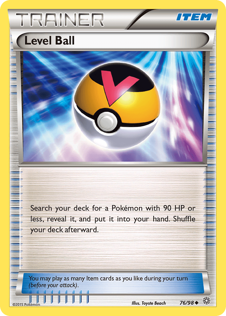 Level Ball — XY - Ancient Origins Pokémon TCG card by Toyste Beach