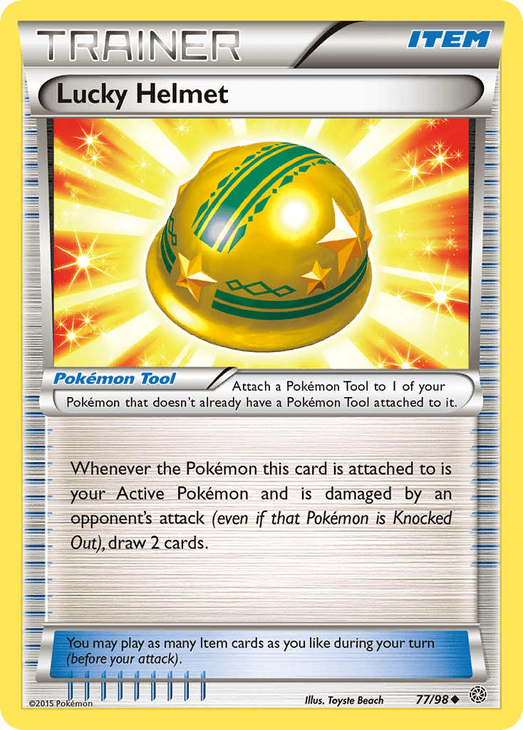 Lucky Helmet — XY - Ancient Origins Pokémon TCG card by Toyste Beach
