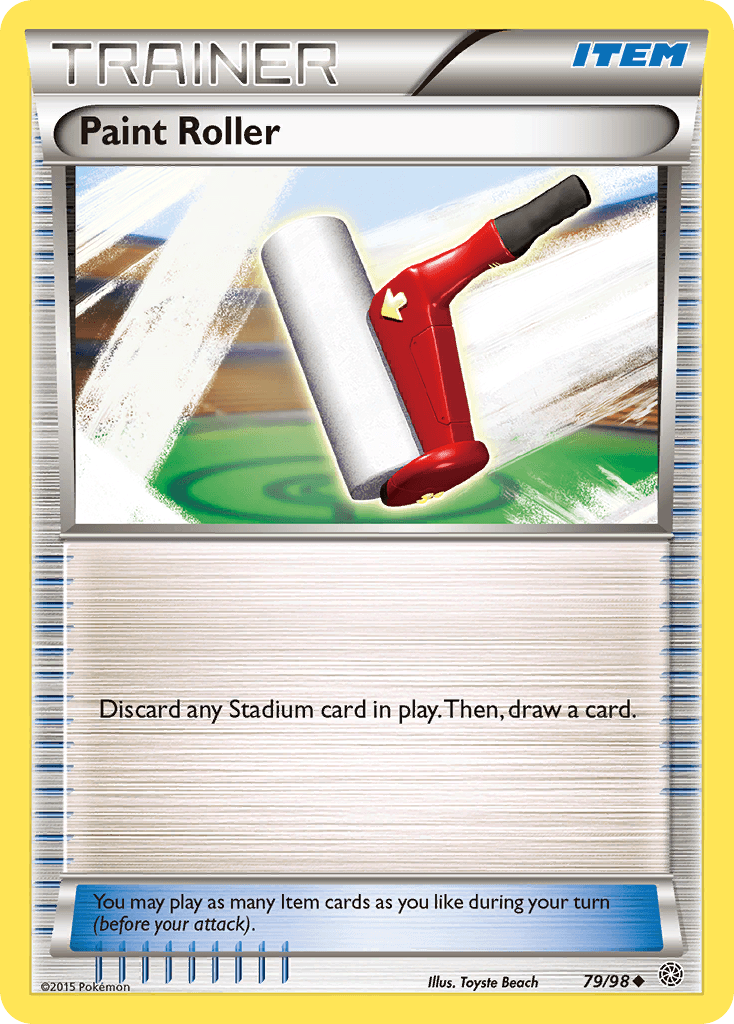 Paint Roller — XY - Ancient Origins Pokémon TCG card by Toyste Beach