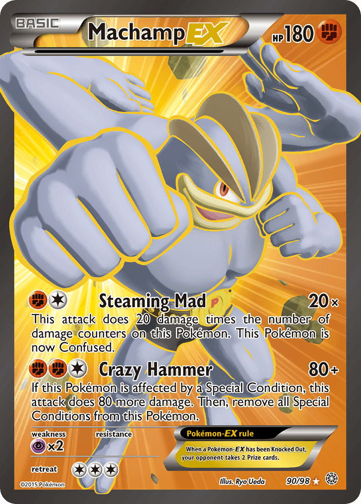 Machamp-EX — XY - Ancient Origins Pokémon TCG card by Ryo Ueda