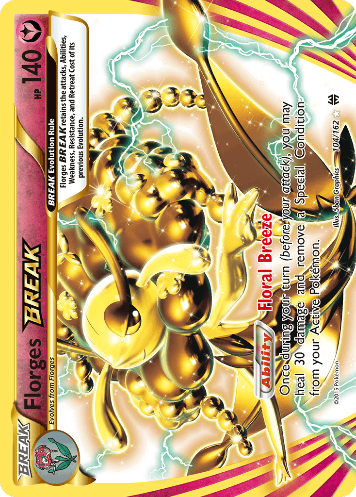 Florges BREAK — XY - BREAKthrough Pokémon TCG card by 5ban Graphics