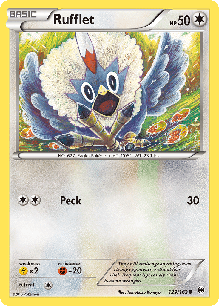 Rufflet — XY - BREAKthrough Pokémon TCG card by Tomokazu Komiya