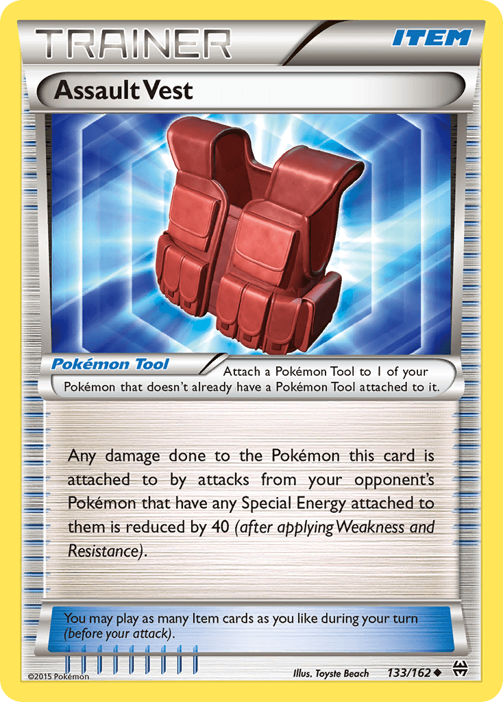 Assault Vest — XY - BREAKthrough Pokémon TCG card by Toyste Beach