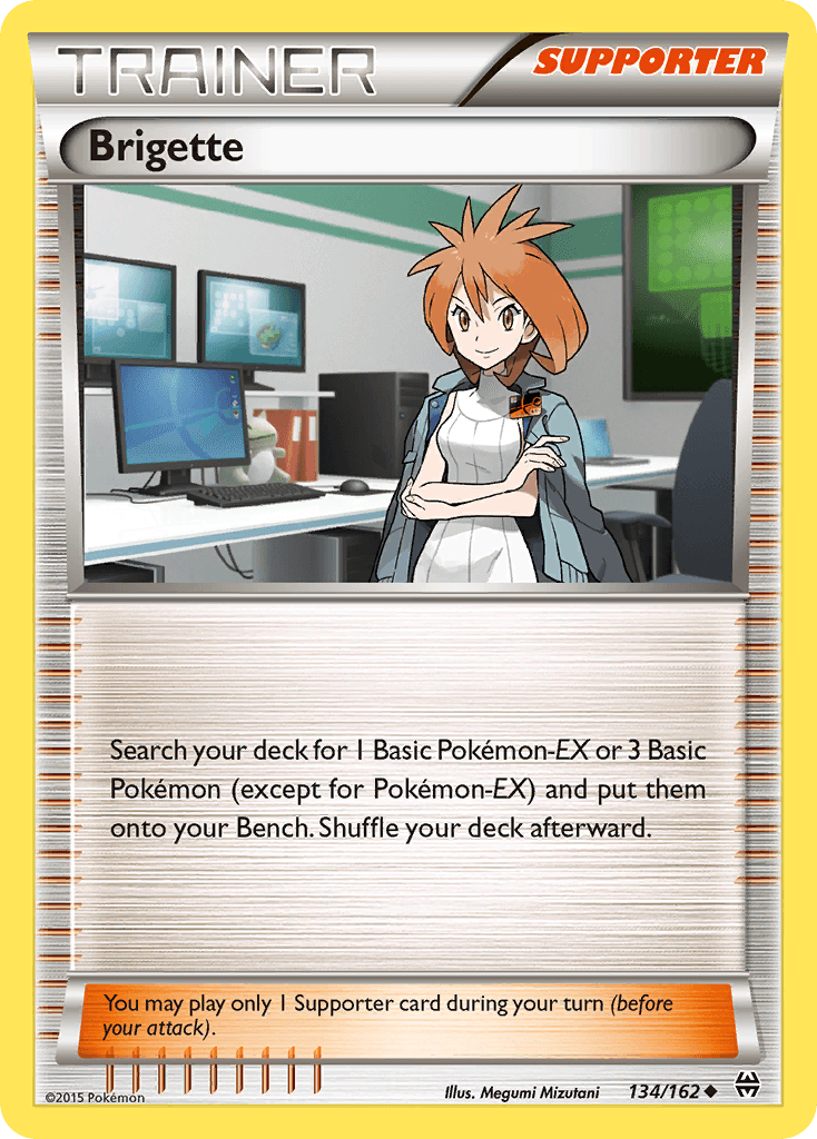 Brigette — XY - BREAKthrough Pokémon TCG card by Megumi Mizutani