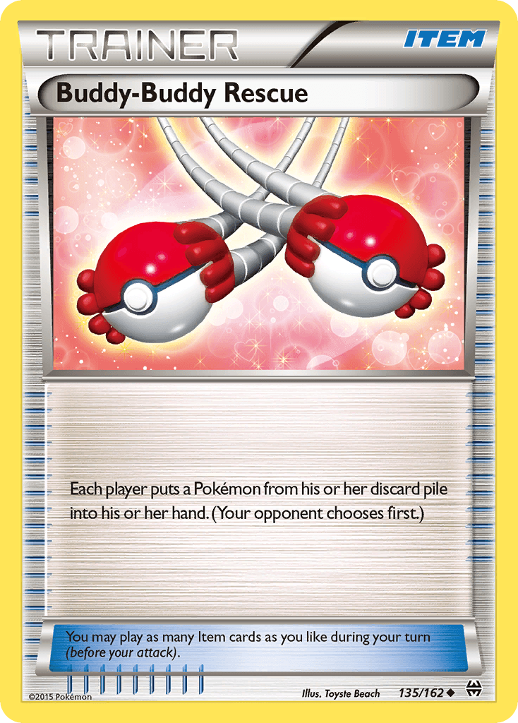 Buddy-Buddy Rescue — XY - BREAKthrough Pokémon TCG card by Toyste Beach