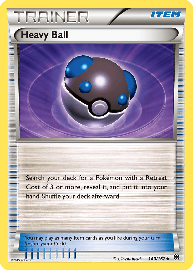 Heavy Ball — XY - BREAKthrough Pokémon TCG card by Toyste Beach
