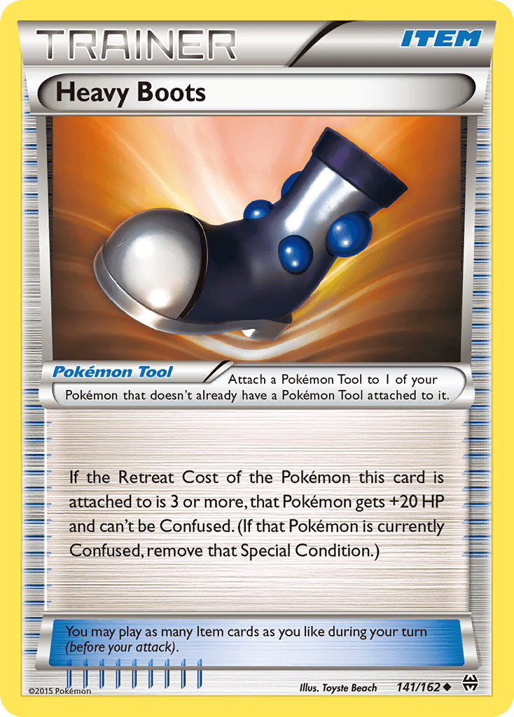 Heavy Boots — XY - BREAKthrough Pokémon TCG card by Toyste Beach