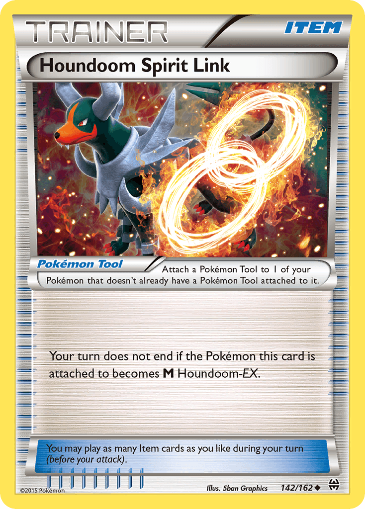 Houndoom Spirit Link — XY - BREAKthrough Pokémon TCG card by 5ban Graphics