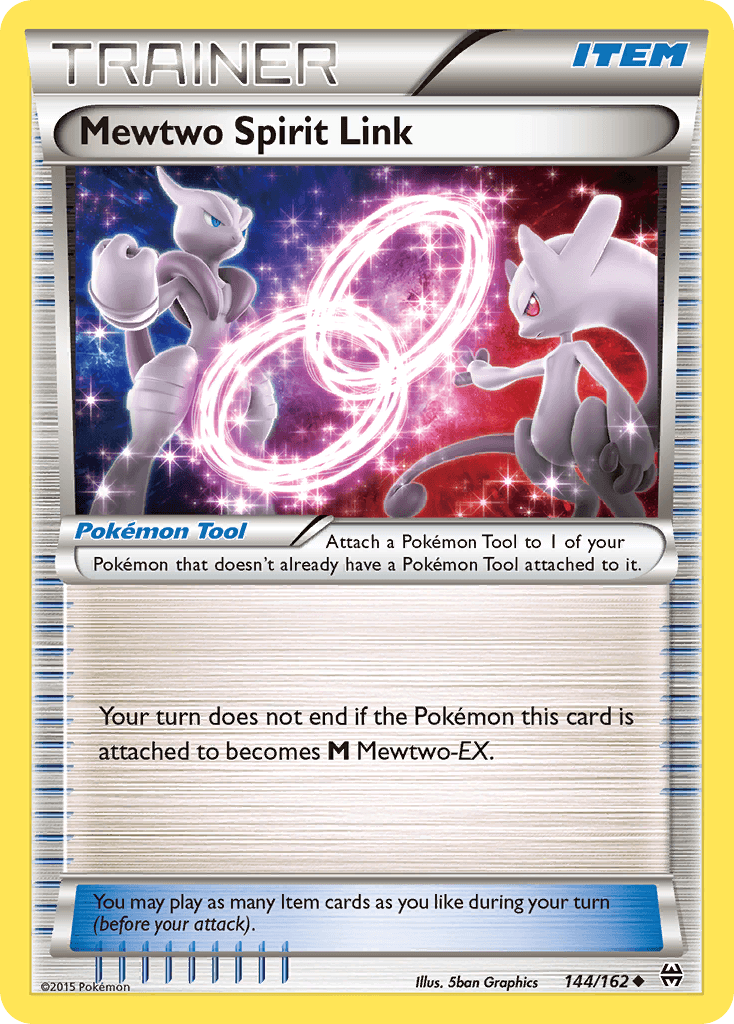 Mewtwo Spirit Link — XY - BREAKthrough Pokémon TCG card by 5ban Graphics