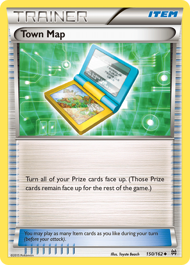 Town Map — XY - BREAKthrough Pokémon TCG card by Toyste Beach