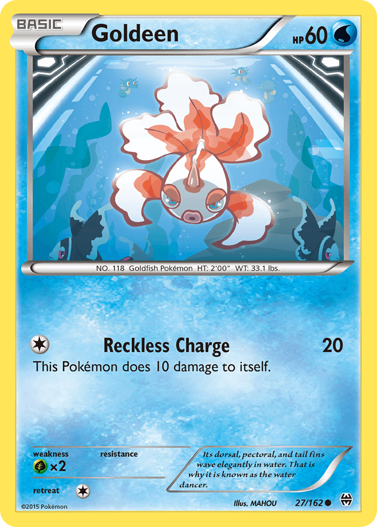 Goldeen — XY - BREAKthrough Pokémon TCG card by MAHOU