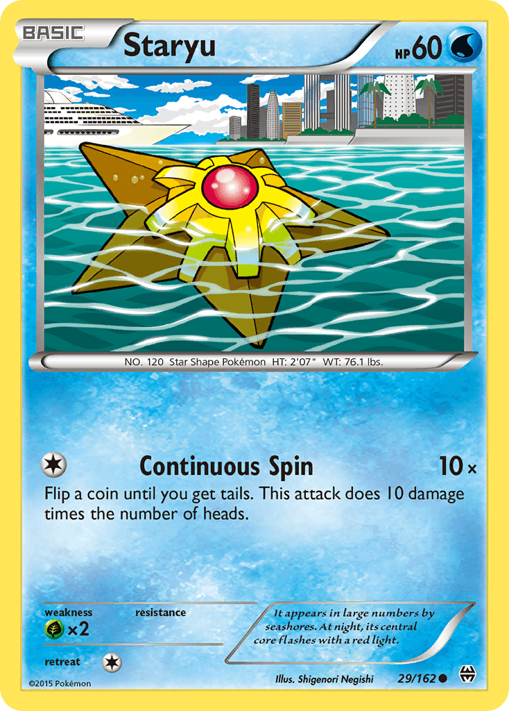 Staryu — XY - BREAKthrough Pokémon TCG card by Shigenori Negishi