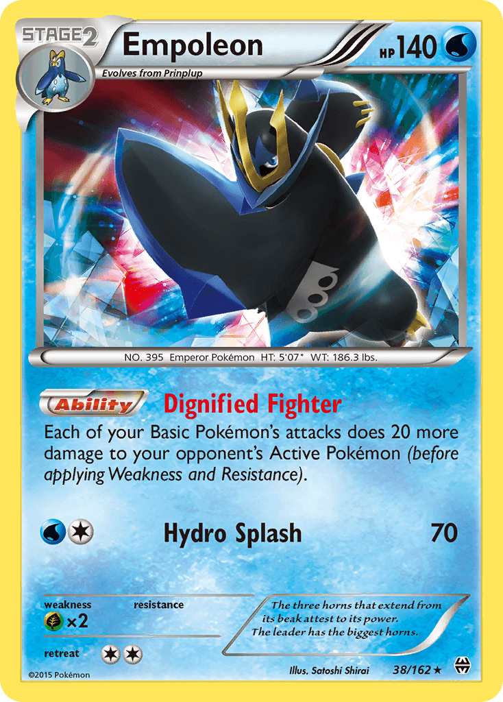 Empoleon — XY - BREAKthrough Pokémon TCG card by Satoshi Shirai