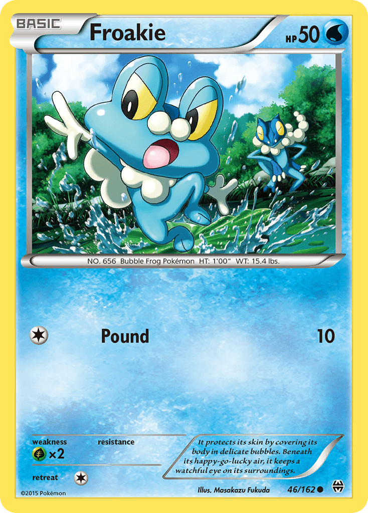 Froakie — XY - BREAKthrough Pokémon TCG card by Masakazu Fukuda