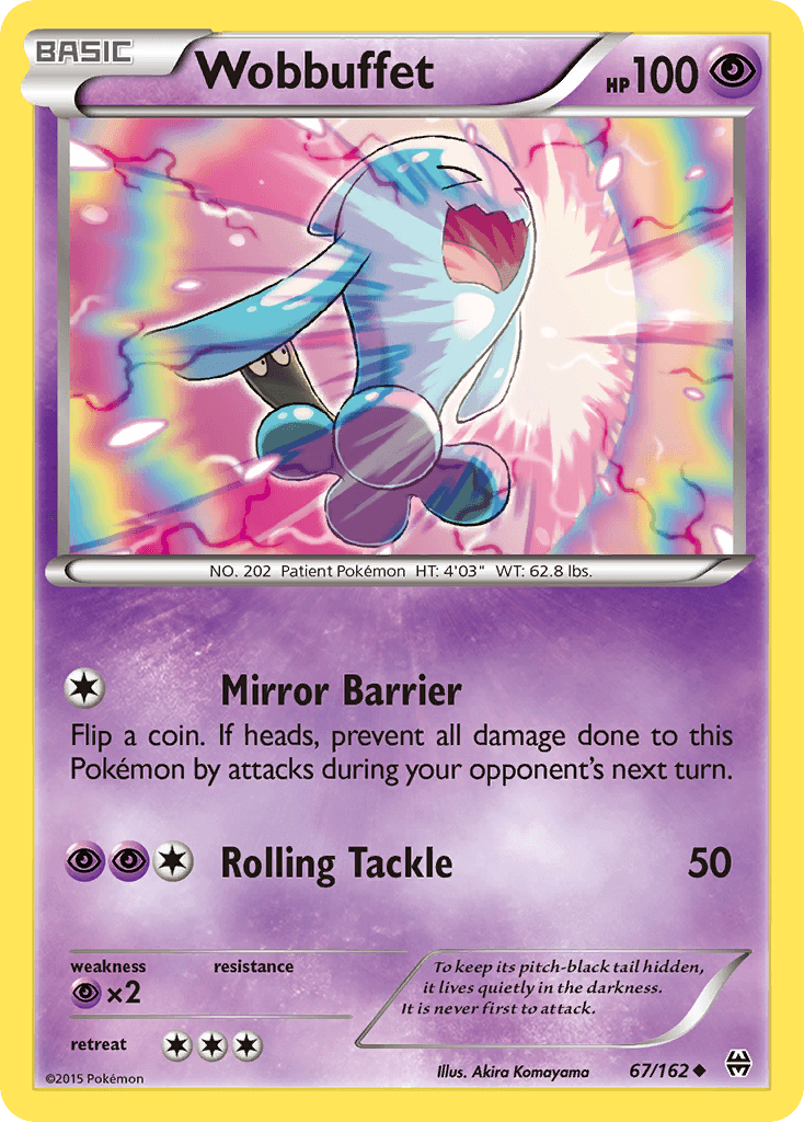 Wobbuffet — XY - BREAKthrough Pokémon TCG card by Akira Komayama
