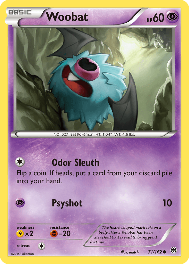 Woobat — XY - BREAKthrough Pokémon TCG card by match