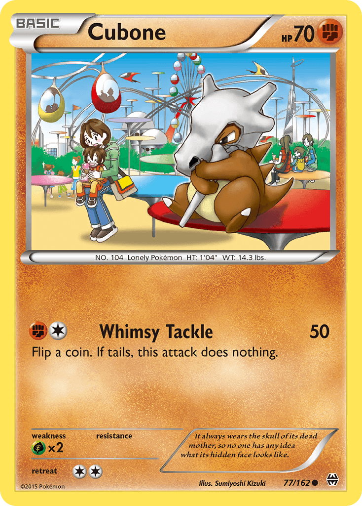 Cubone — XY - BREAKthrough Pokémon TCG card by Sumiyoshi Kizuki