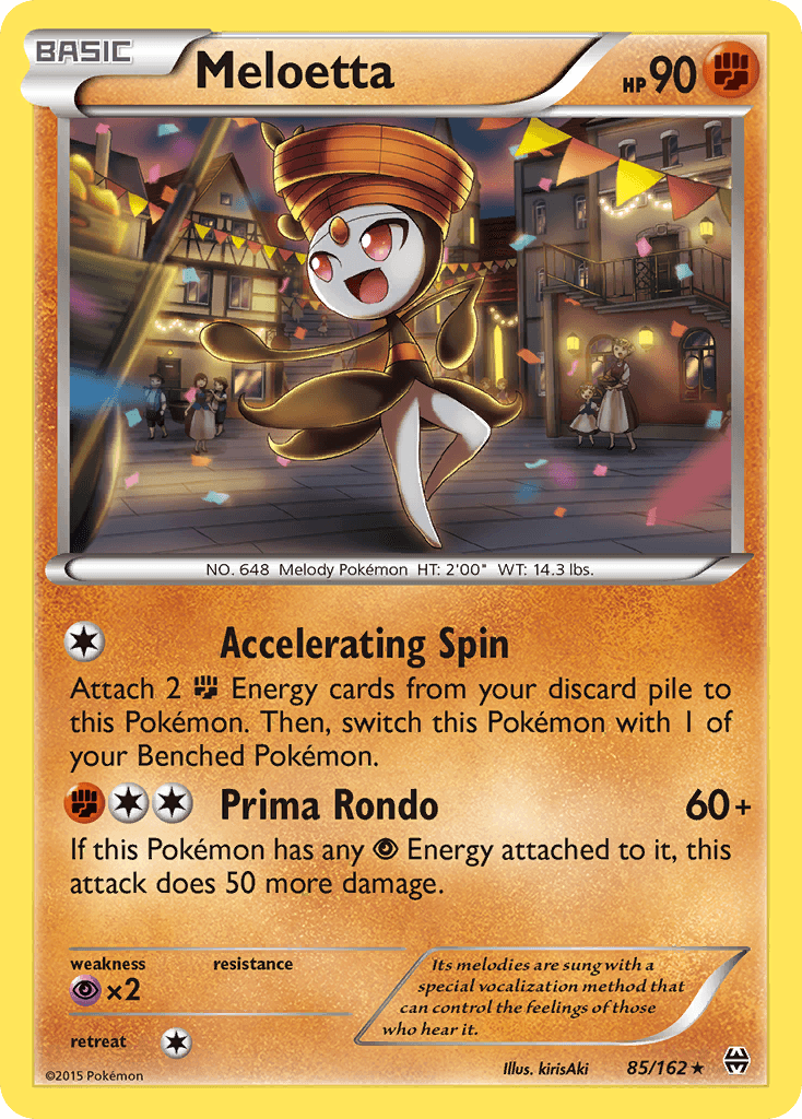 Meloetta — XY - BREAKthrough Pokémon TCG card by kirisAki