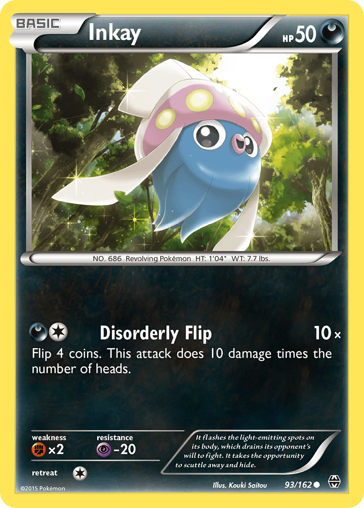 Inkay — XY - BREAKthrough Pokémon TCG card by Kouki Saitou