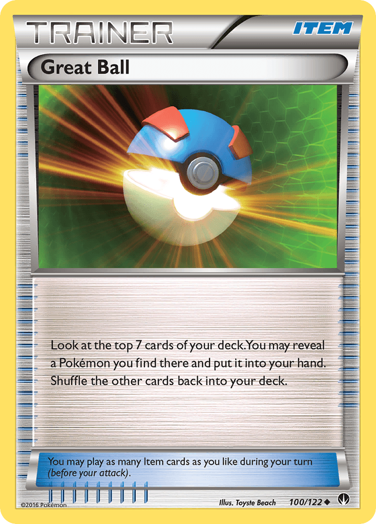 Great Ball — XY - BREAKpoint Pokémon TCG card by Toyste Beach