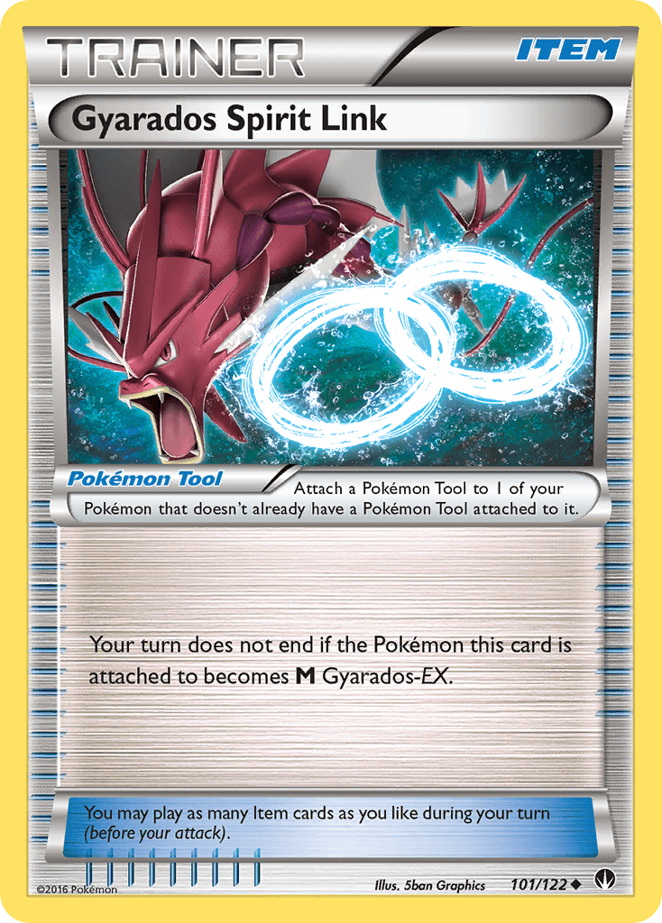 Gyarados Spirit Link — XY - BREAKpoint Pokémon TCG card by 5ban Graphics