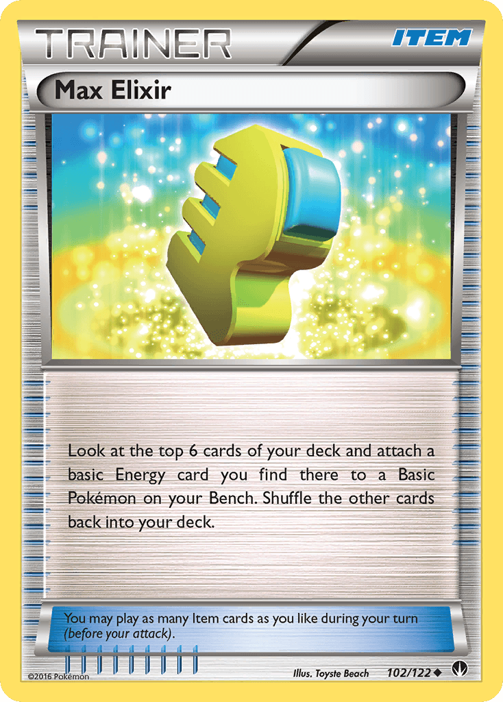 Max Elixir — XY - BREAKpoint Pokémon TCG card by Toyste Beach