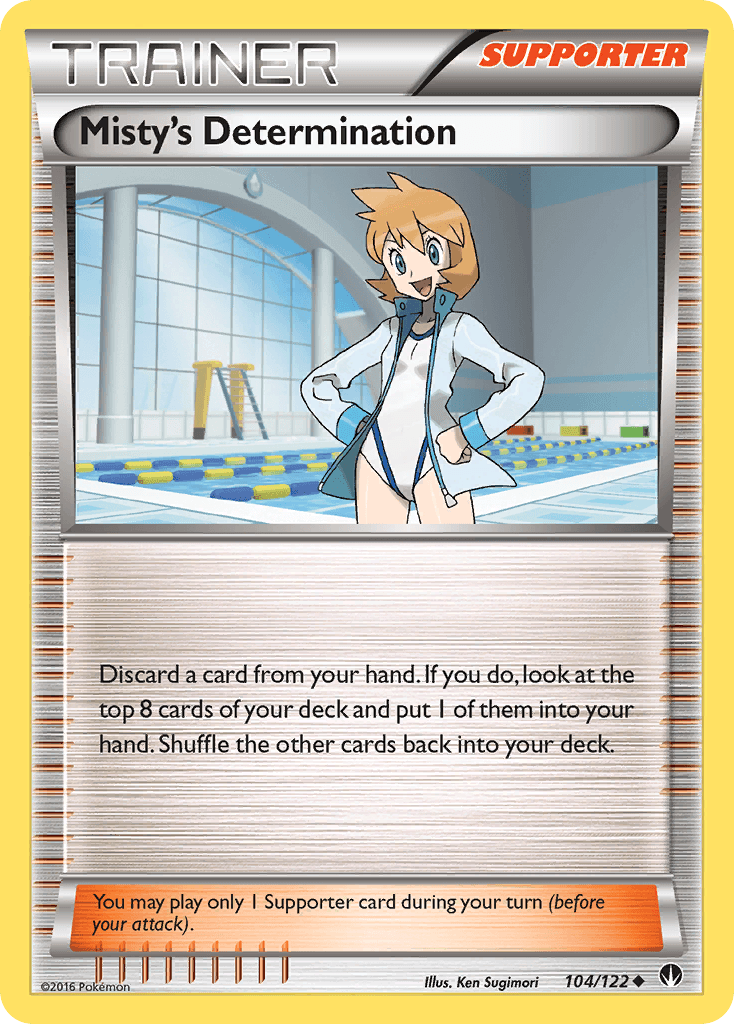 Misty's Determination — XY - BREAKpoint Pokémon TCG card by Ken Sugimori