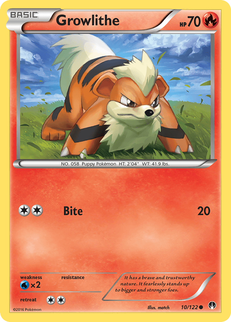 Growlithe — XY - BREAKpoint Pokémon TCG card by match