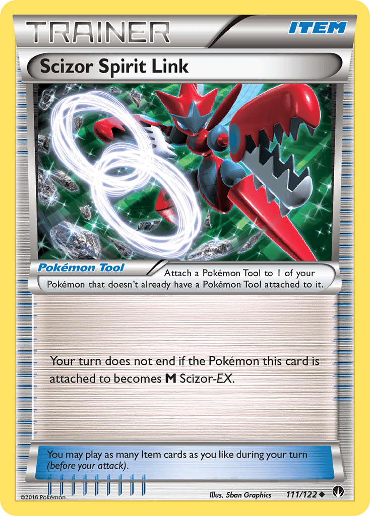 Scizor Spirit Link — XY - BREAKpoint Pokémon TCG card by 5ban Graphics