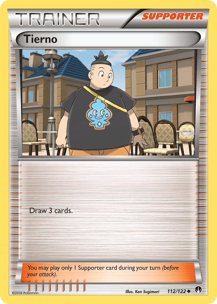 Tierno — XY - BREAKpoint Pokémon TCG card by Ken Sugimori