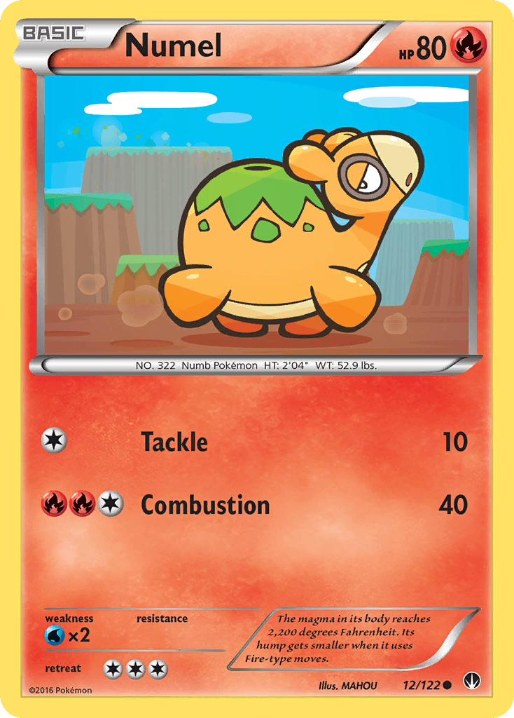 Numel — XY - BREAKpoint Pokémon TCG card by MAHOU