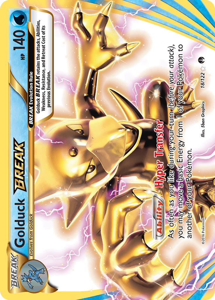 Golduck BREAK — XY - BREAKpoint Pokémon TCG card by 5ban Graphics