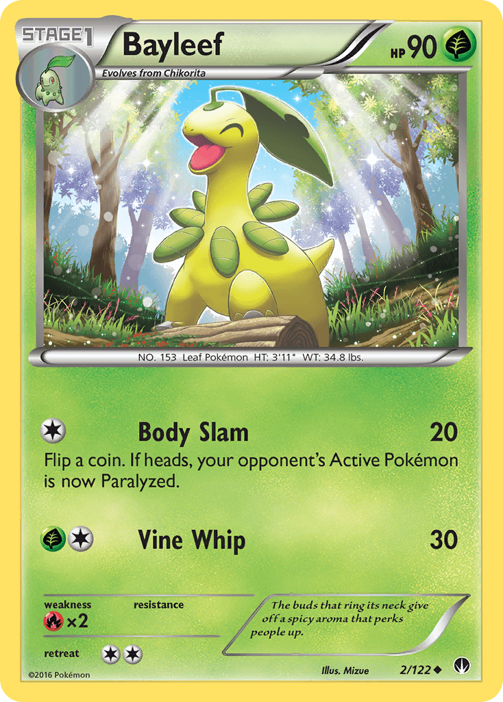Bayleef — XY - BREAKpoint Pokémon TCG card by Mizue