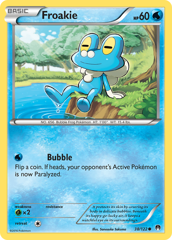Froakie — XY - BREAKpoint Pokémon TCG card by Sanosuke Sakuma