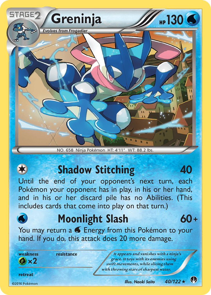 Greninja — XY - BREAKpoint Pokémon TCG card by Naoki Saito