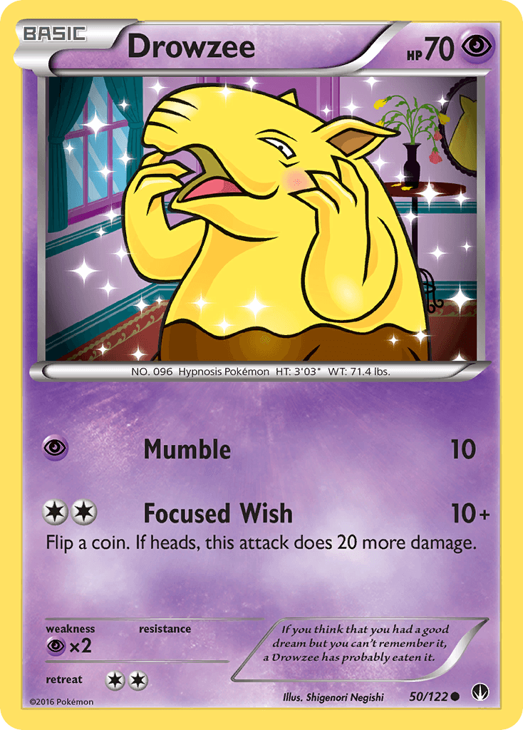 Drowzee — XY - BREAKpoint Pokémon TCG card by Shigenori Negishi