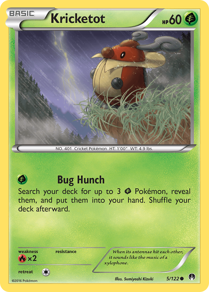 Kricketot — XY - BREAKpoint Pokémon TCG card by Sumiyoshi Kizuki