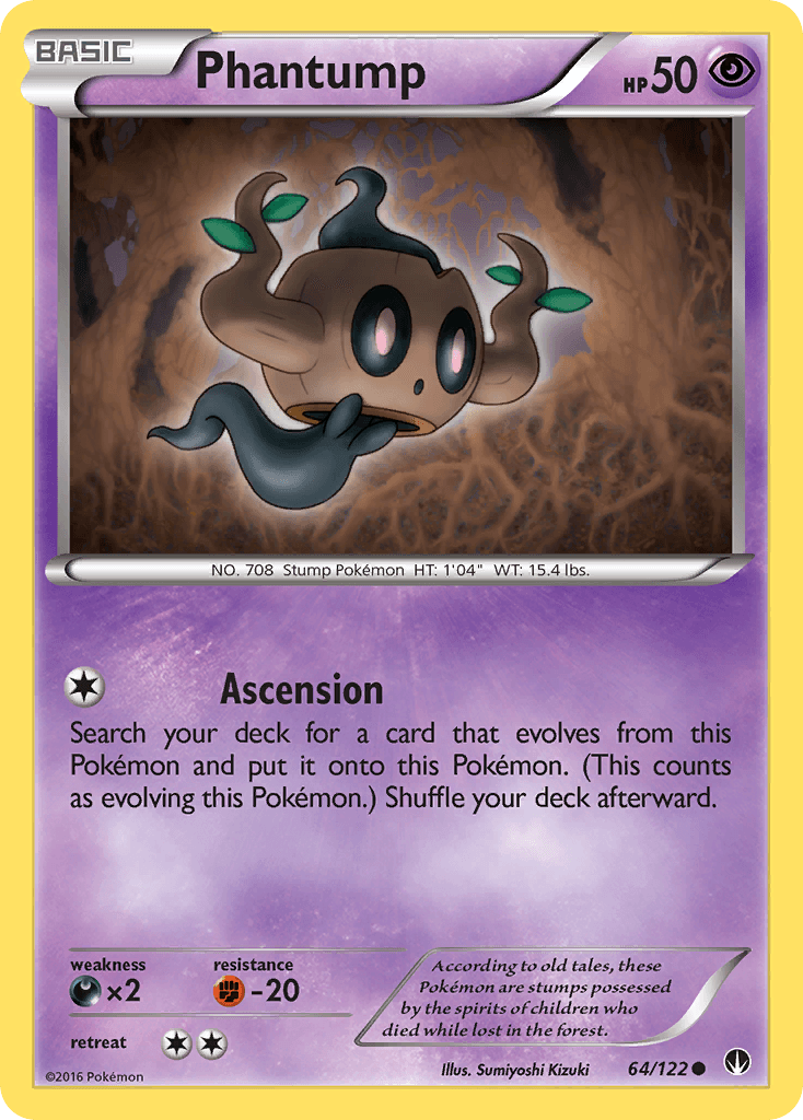 Phantump — XY - BREAKpoint Pokémon TCG card by Sumiyoshi Kizuki