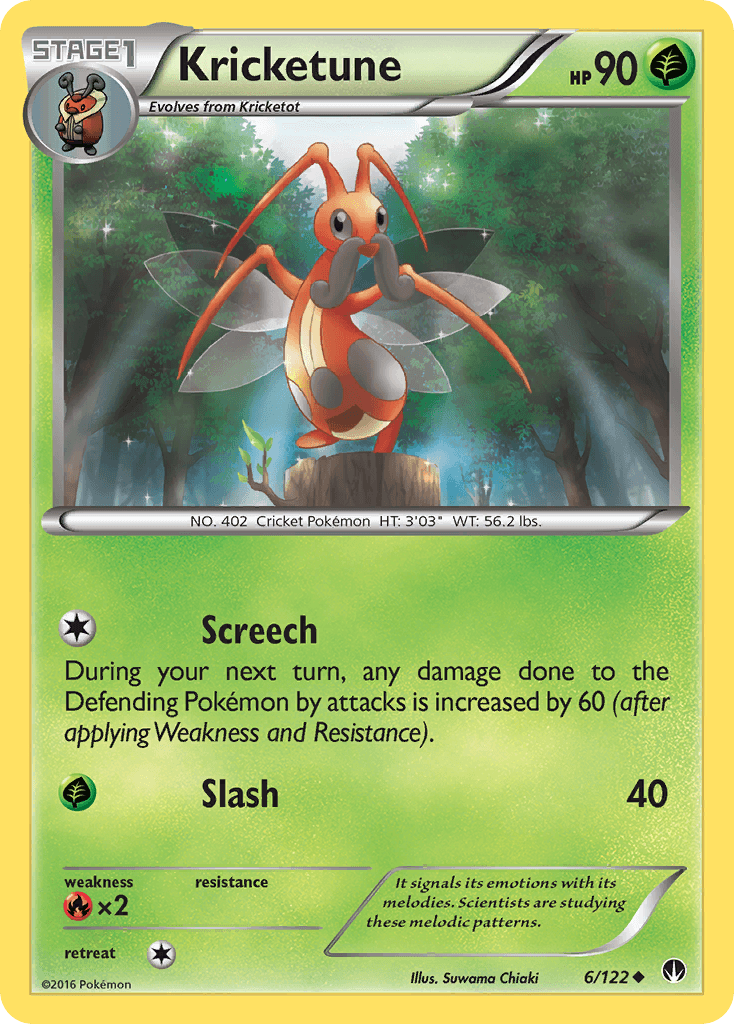 Kricketune — XY - BREAKpoint Pokémon TCG card by Suwama Chiaki