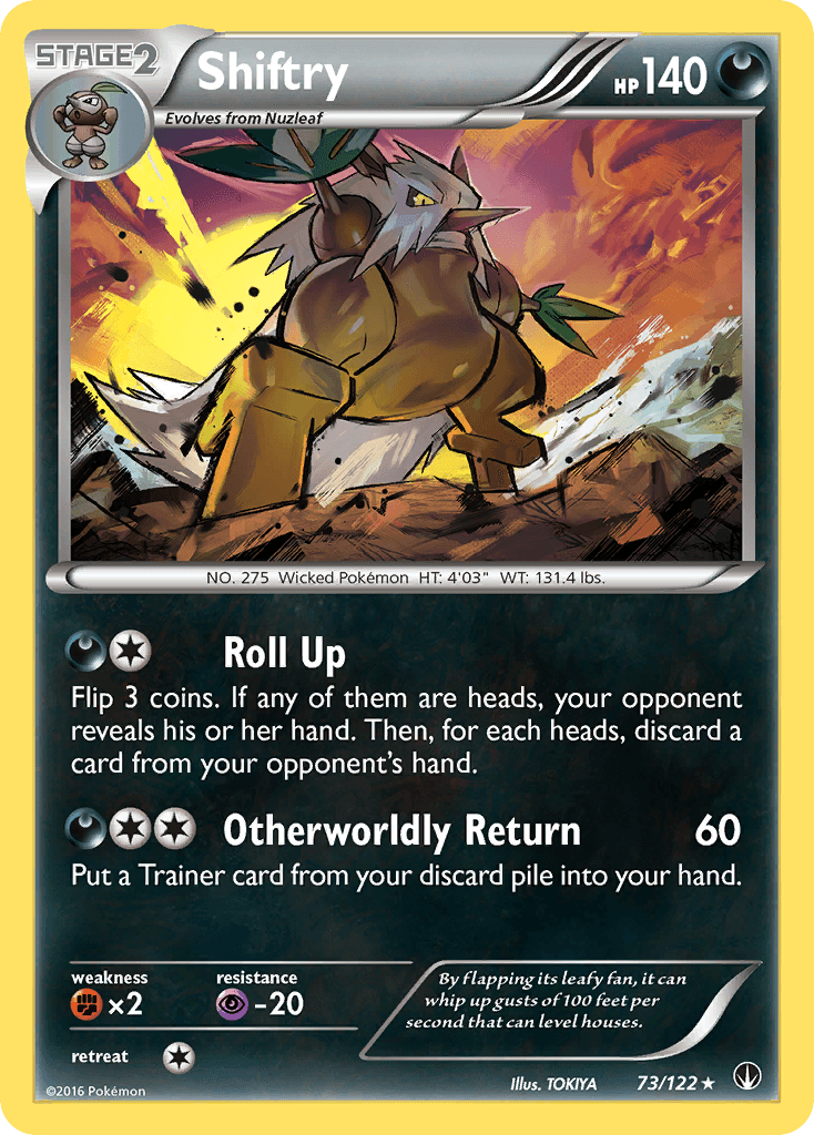 Shiftry — XY - BREAKpoint Pokémon TCG card by TOKIYA