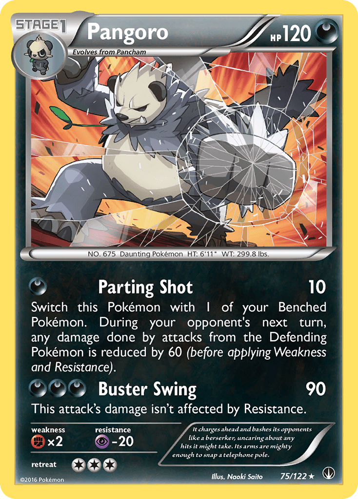 Pangoro — XY - BREAKpoint Pokémon TCG card by Naoki Saito