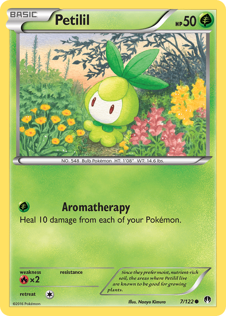Petilil — XY - BREAKpoint Pokémon TCG card by Naoyo Kimura